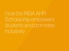 How the RIBA AHR Scholarship empowers students and promotes inclusivity