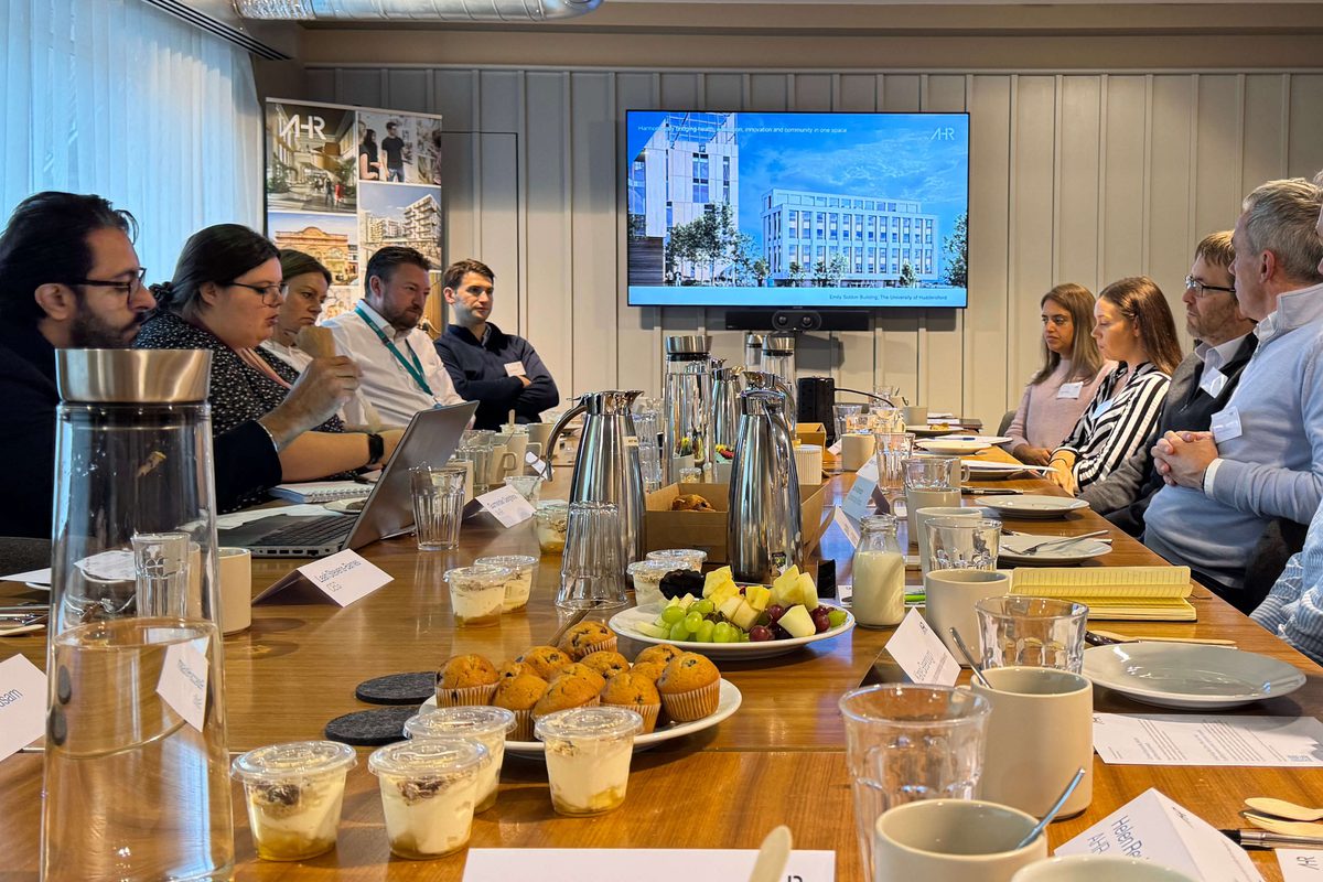 A group discussion part of AHR's decarbonisation roundtable discussion in Leeds.