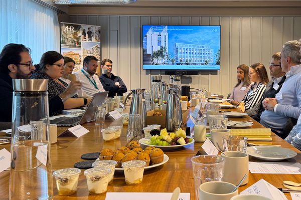A group discussion part of AHR's decarbonisation roundtable discussion in Leeds.