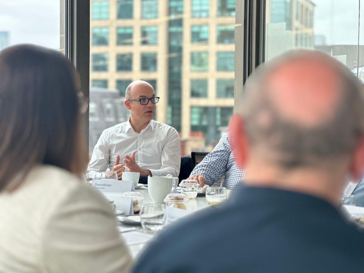 A participant at AHR's decarbonisation roundtable event in Manchester.