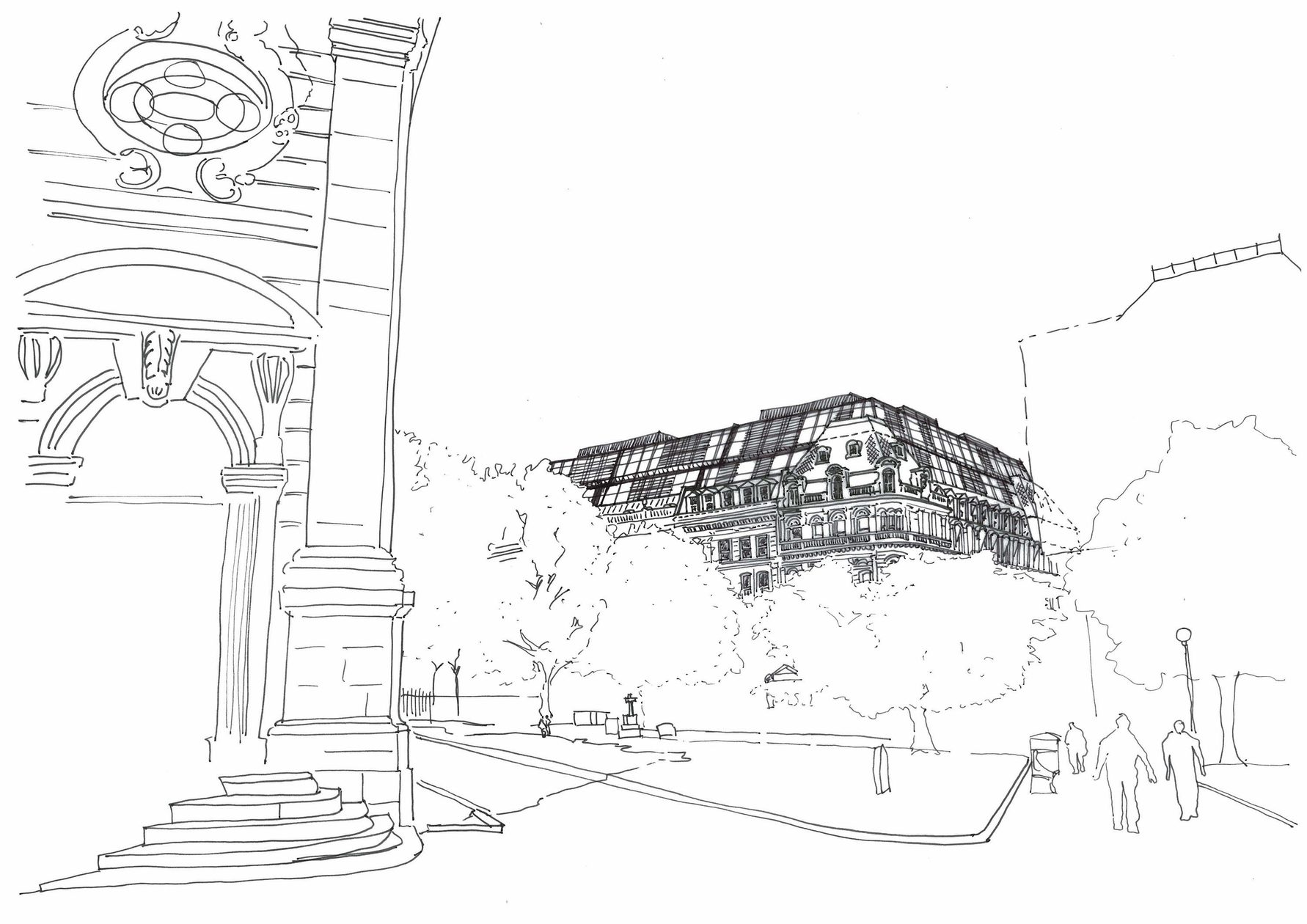 AHR Office 55ColmoreRow Architecture Birmingham conceptsketch