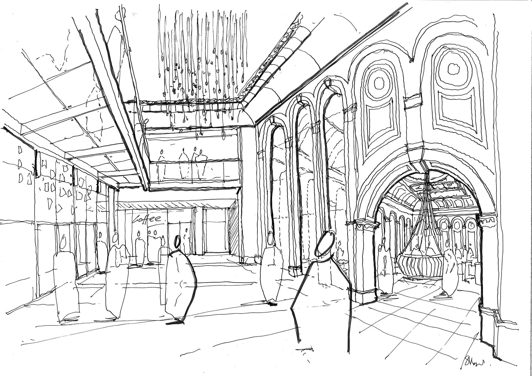 AHR Office 55ColmoreRow Architecture Birmingham sketch2