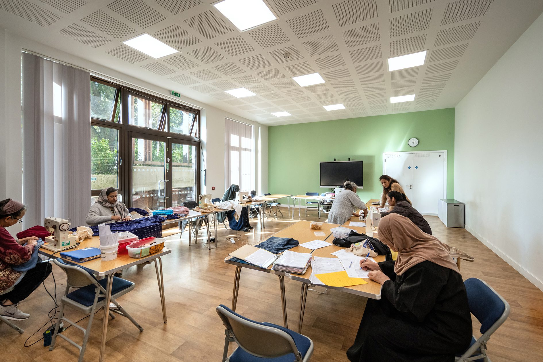 AHR Mixed Use Abbey Area Community Hub Architecture Camden Sewing room 2