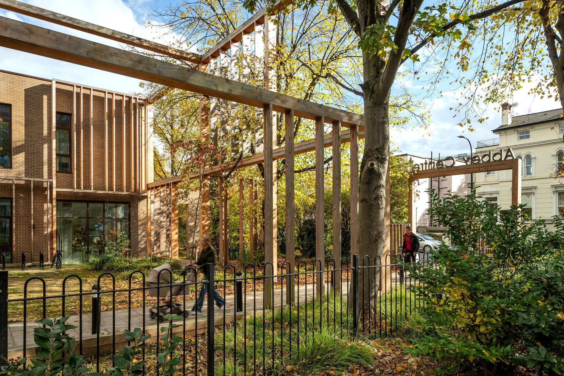 AHR Mixed Use Abbey Area Community Hub Architecture Camden Main Entrance 12e