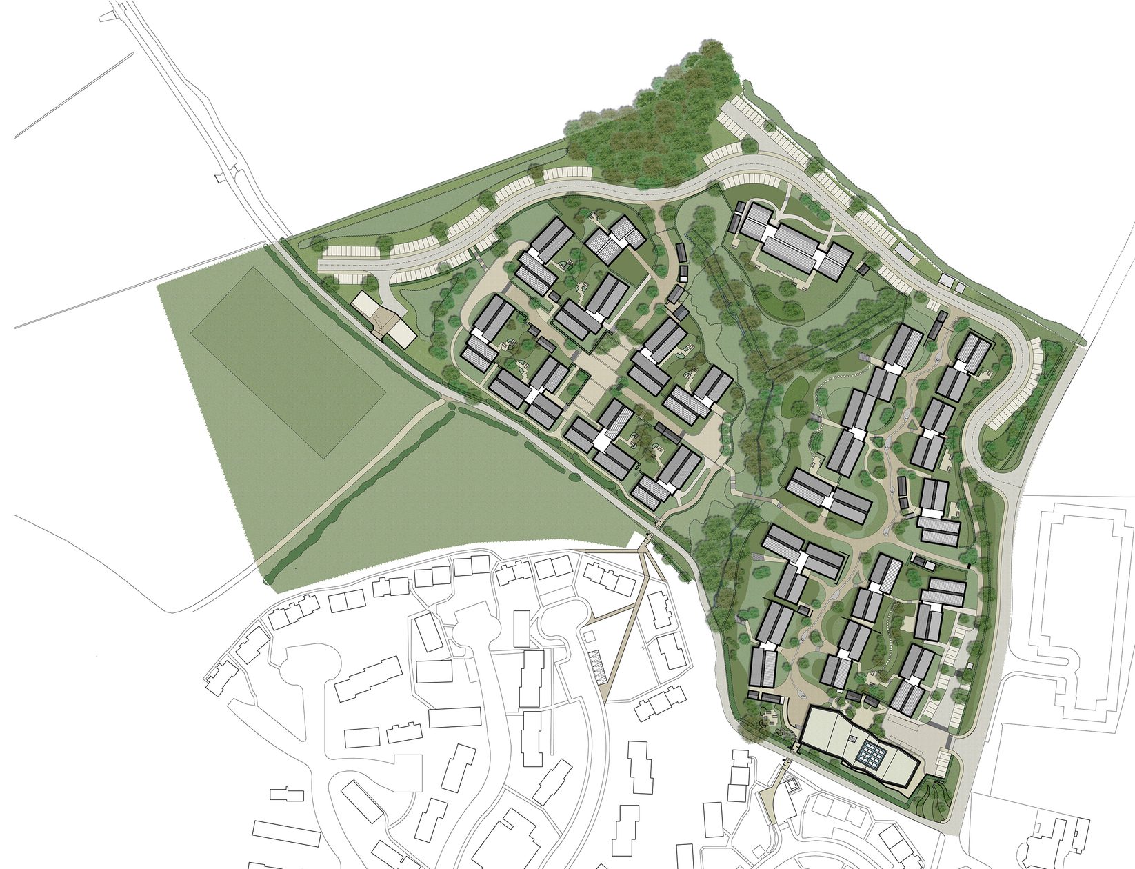 AHR-StudentAccommodation-AberystwythStudentAccommodation-Sketch1-Aberystwyth