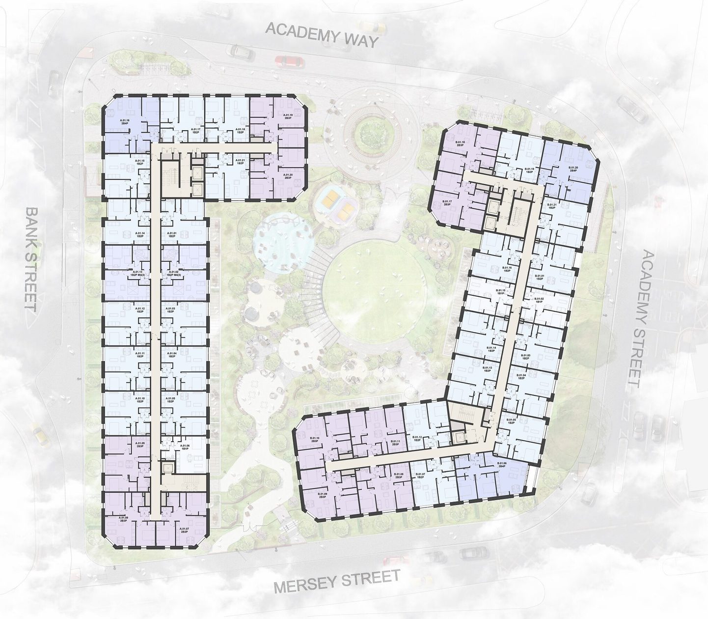 AHR Residential Academy Way Architecture Warrington Plan 1