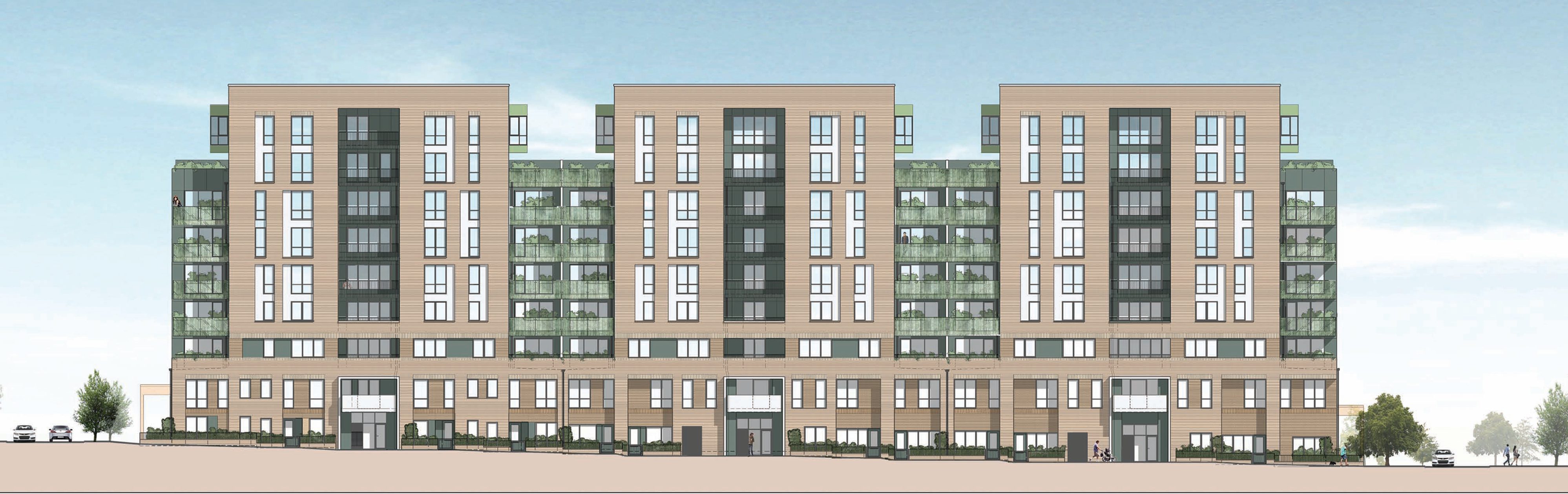 AHR Housing Acton Gardens Architecture London Drawing 2