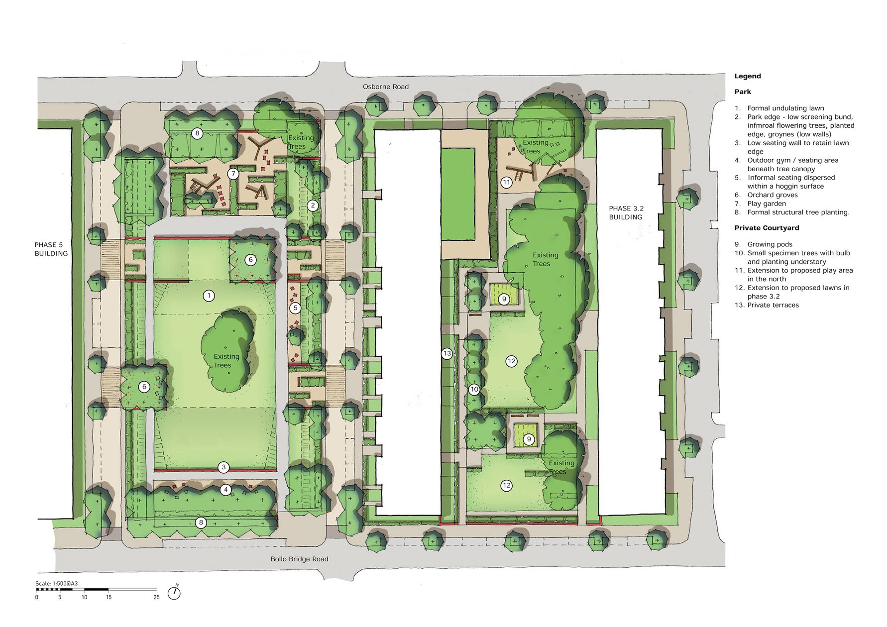 AHR Housing Acton Gardens Architecture London Sketch1