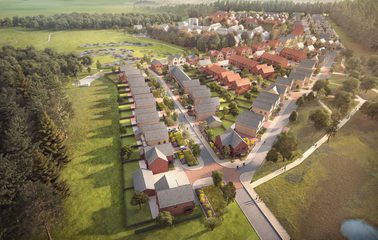 AHR Houses BeaufortPark Architecture Bracknell Birdseye