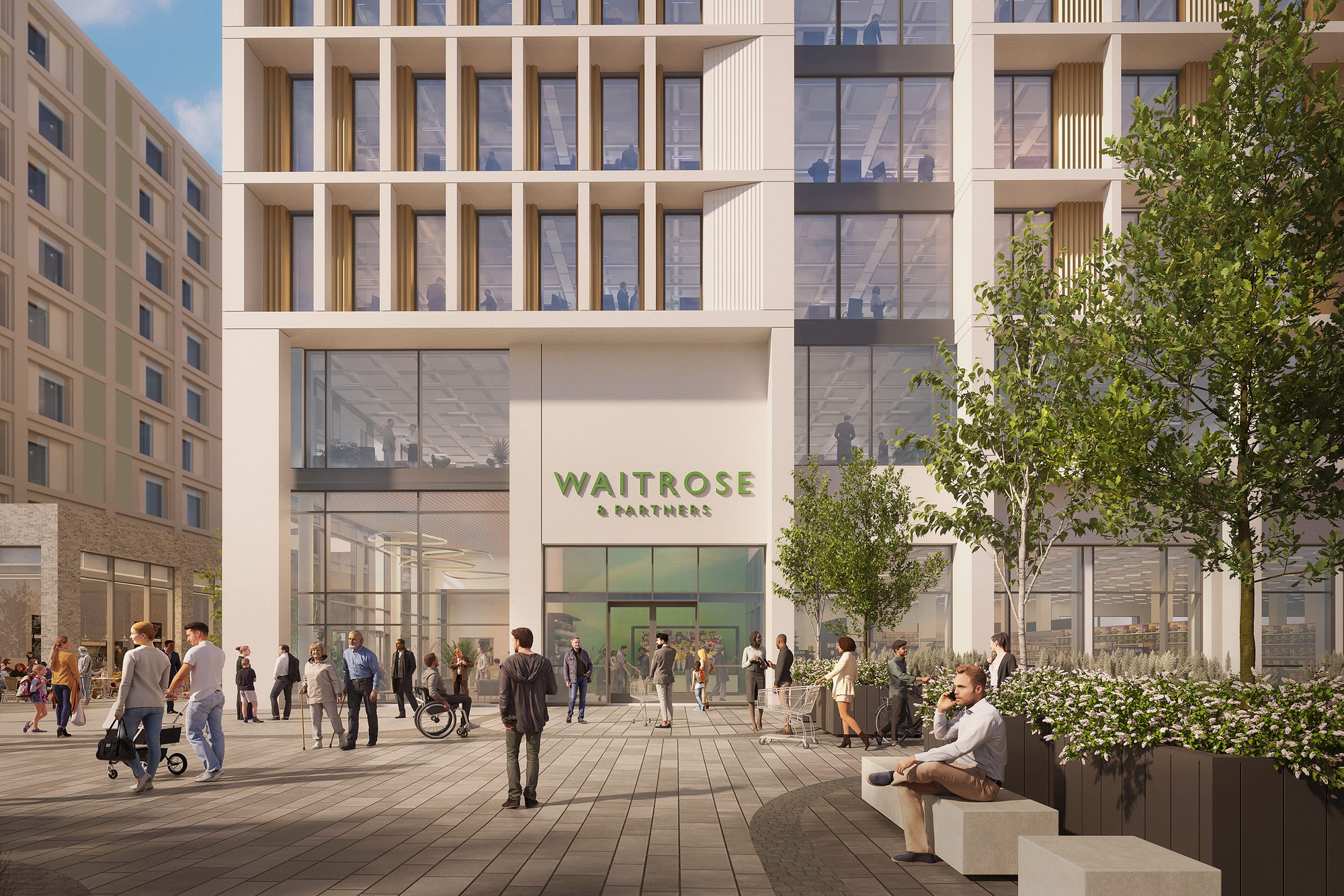 AHR Office Food Store Car Park Brabazon Architecture Bristol CAM 6 rev E