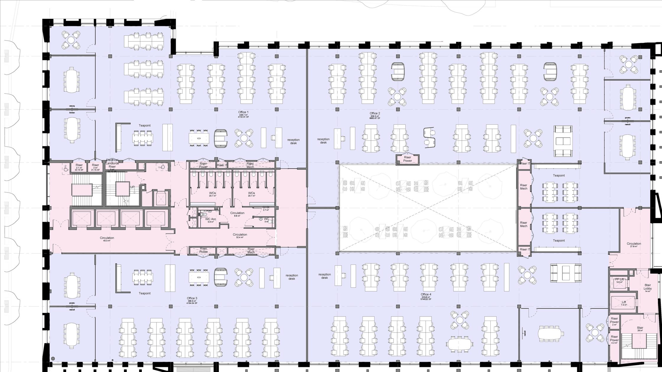 BZN0034 AHR B1 ZZ DR A 70010 Fit Out Tenant Split P04
