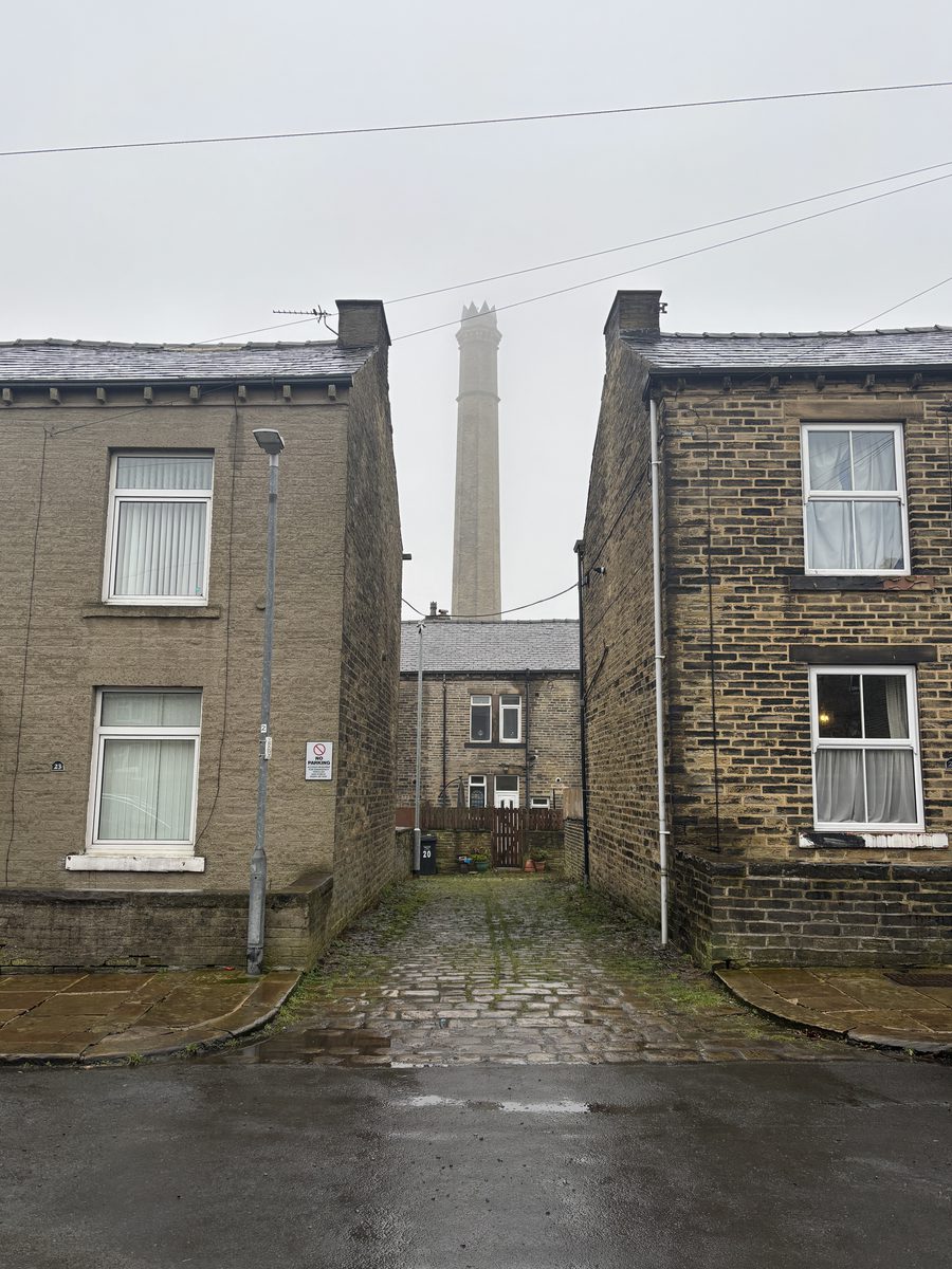 A row of houses in Halifax part of Calderdale Council's Healthy Homes project.
