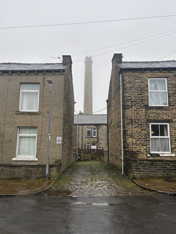 A row of houses in Halifax part of Calderdale Council's Healthy Homes project.