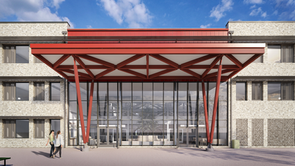 AHR School Caledonia High School Architecture Rosyth View55