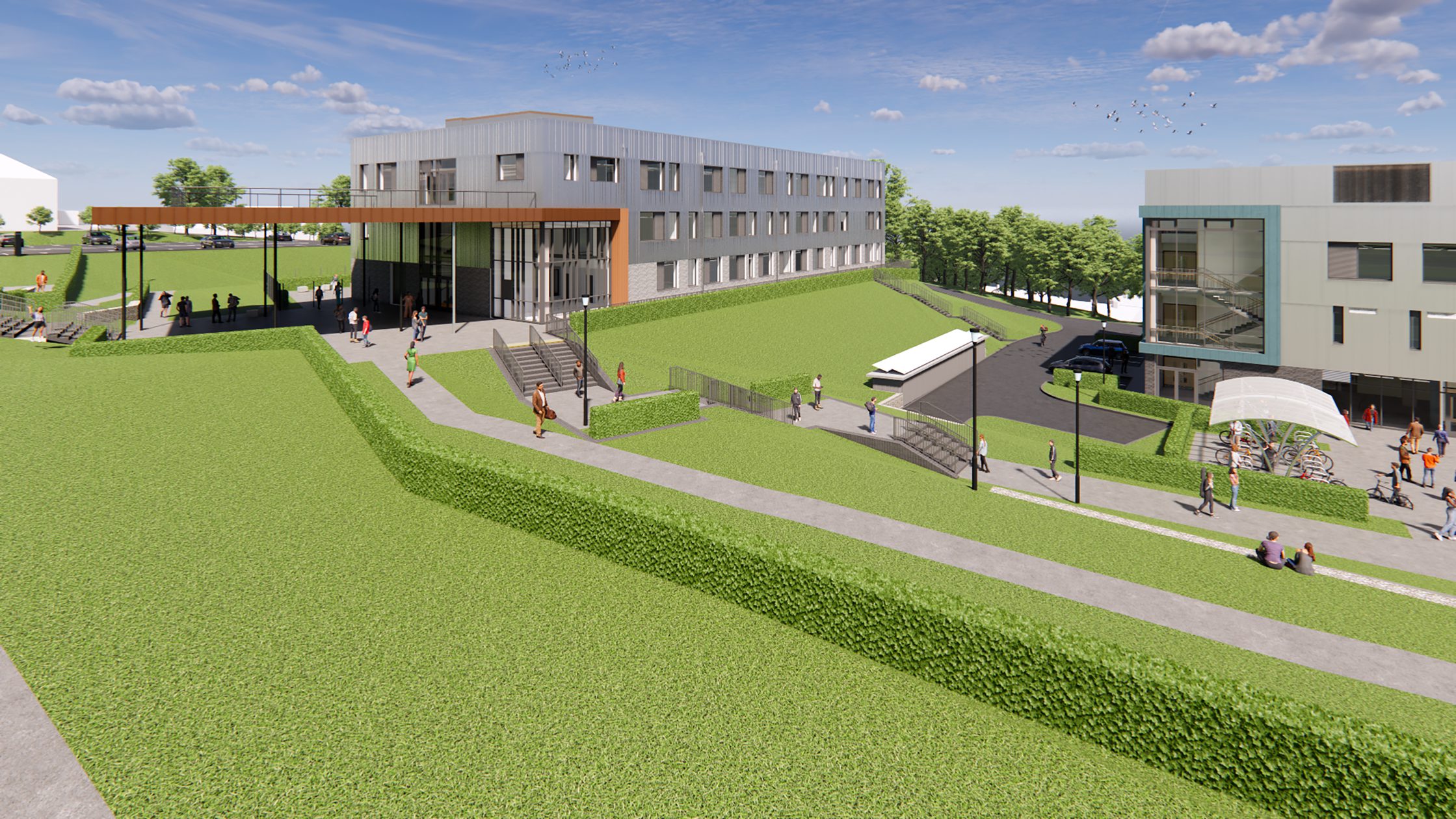 AHR School CornwallCollege Architecture Cornwall Thequad1