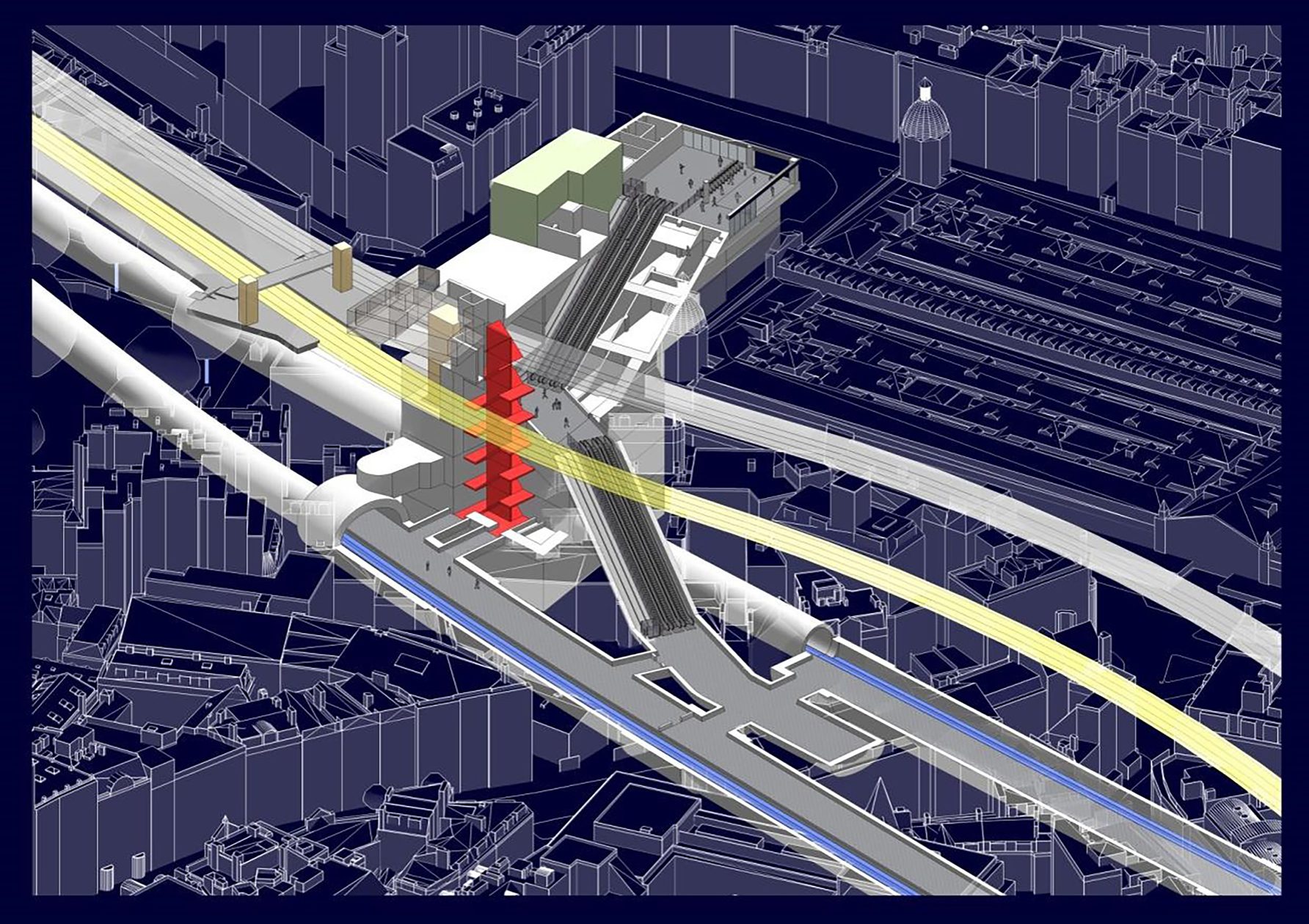 AHR Trainstation FarringdonStation Architecture London BIM1