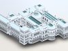 Geomatics survey model of the Teviot building at the University of Edinburgh.
