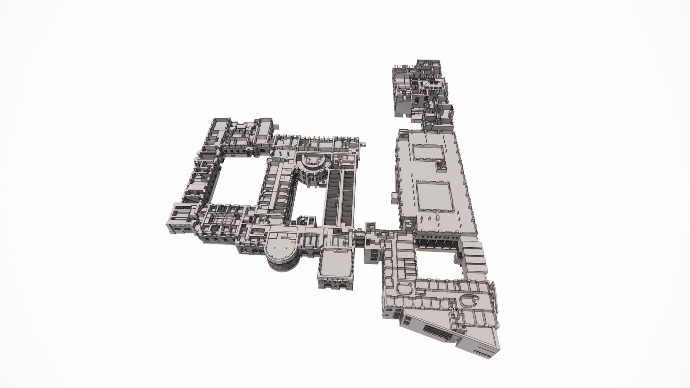 Campus Buildings From above