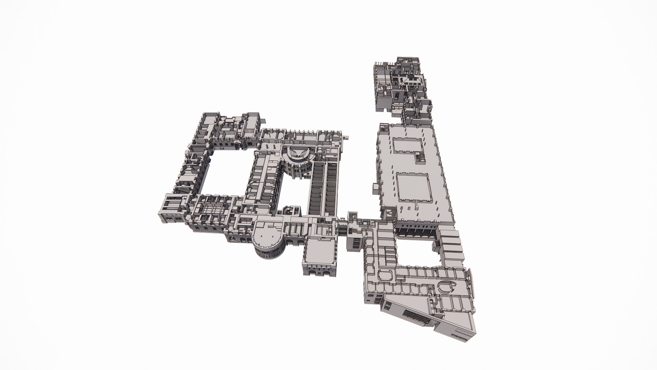 Campus Buildings From above