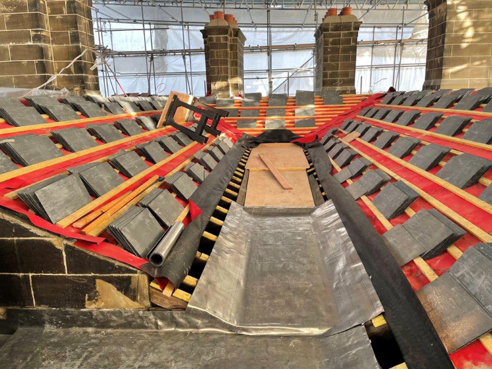 AHR hotel georgehotel buildingconsultancy huddersfield roofduring