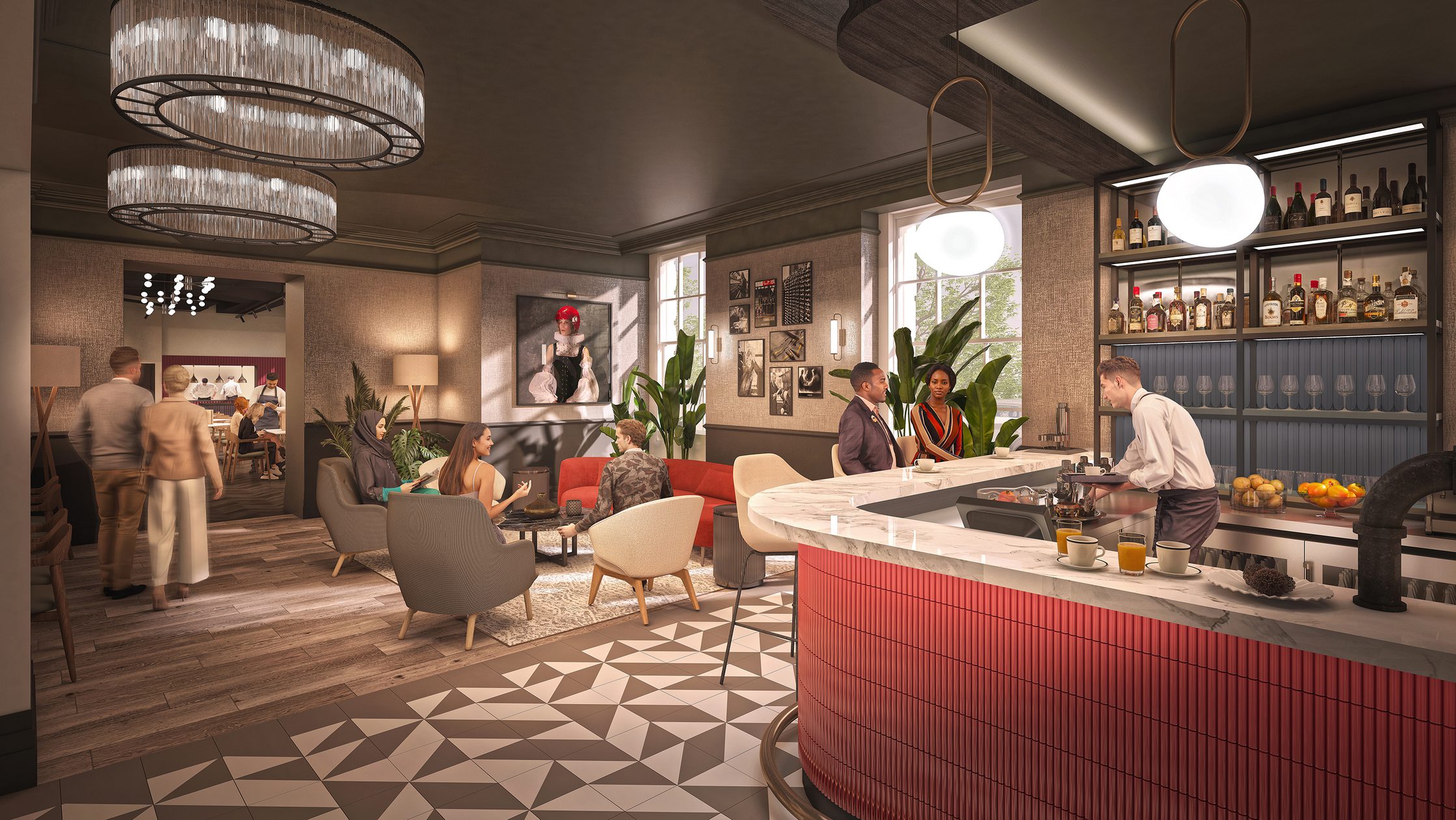 AHR Hotel The George Hotel Architecture Huddersfield Bar rev D