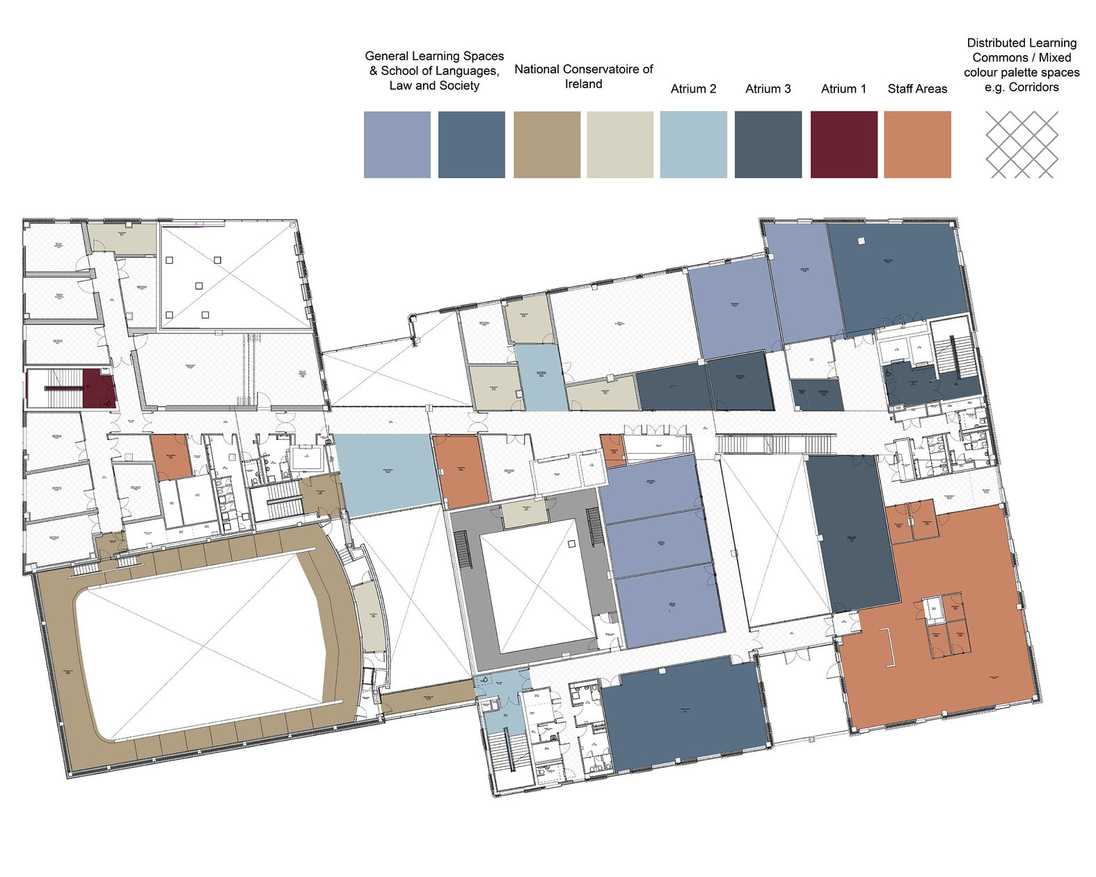 AHR University GrangegormanCampus EastQuadBuilding Architecture Dublin Drawing1