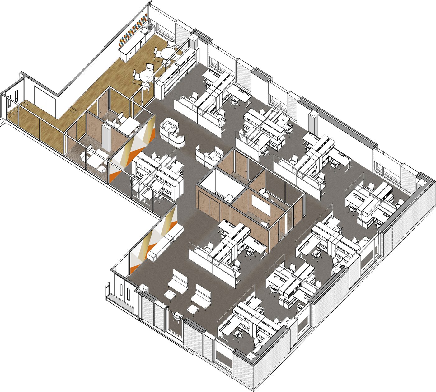 AHR University GrangegormanCampus EastQuadBuilding Architecture Dublin Sketch1