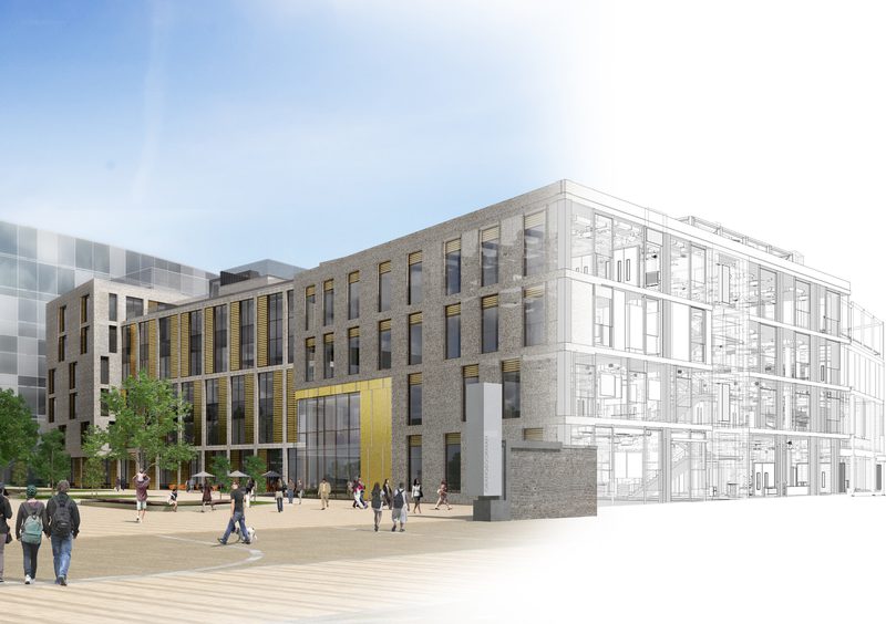 AHR University GrangegormanCampus EastQuadBuilding Architecture Dublin Sketch2