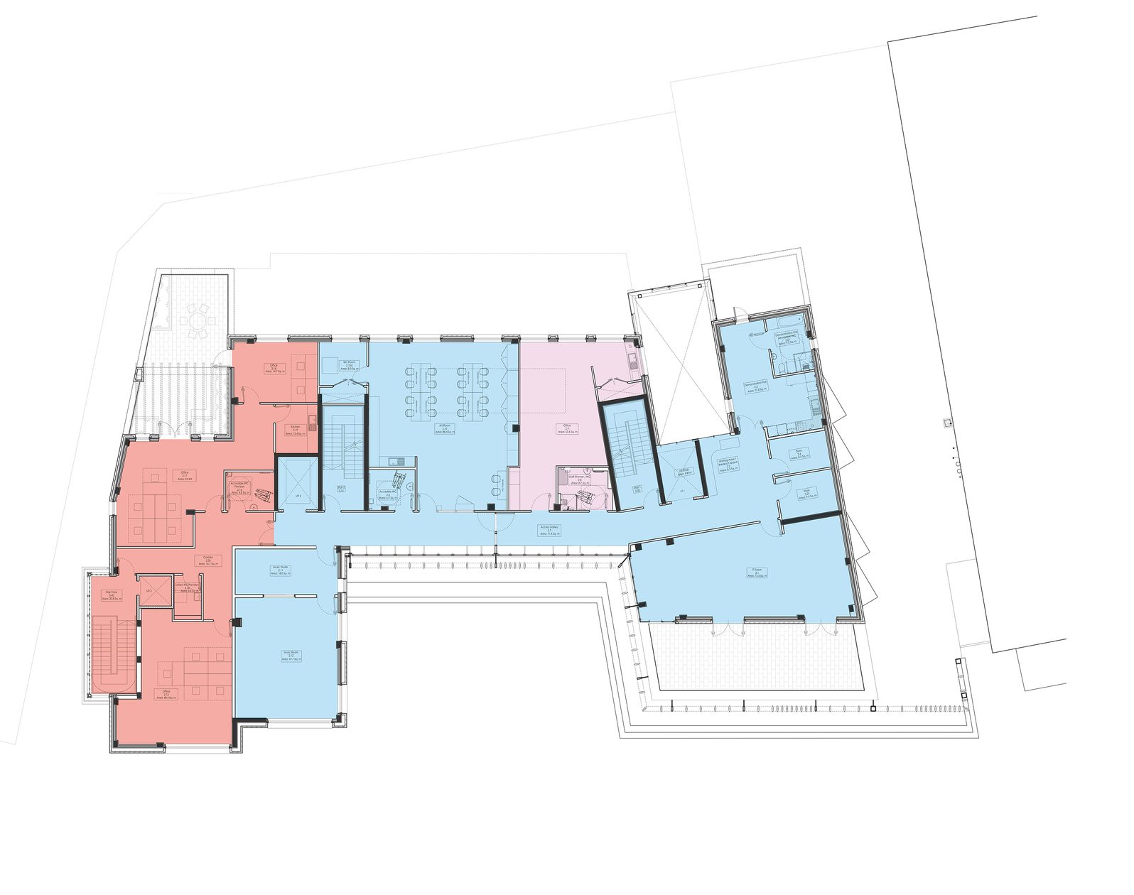 AHR Community Healthcare Hub Greenwood Centre Architecture London Drawing 11