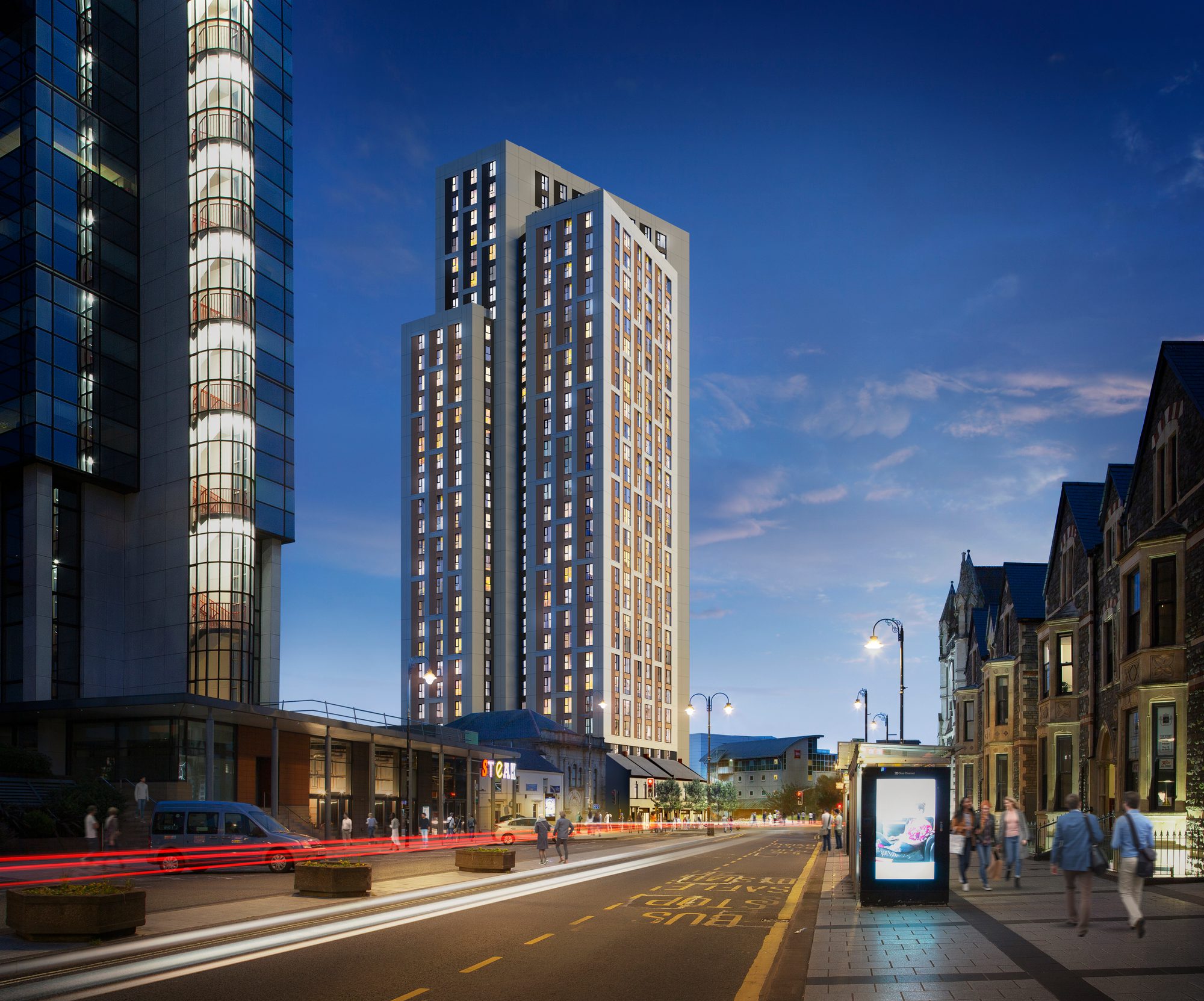 AHR Residential Guildford Crescent Architecture Cardiff N6