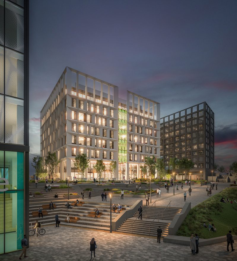 AHR Office HEMSIPHERE One Architecture Liverpool at Dusk