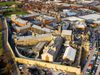 An aerial shot showing the scale and city centre location of HMP Leeds,