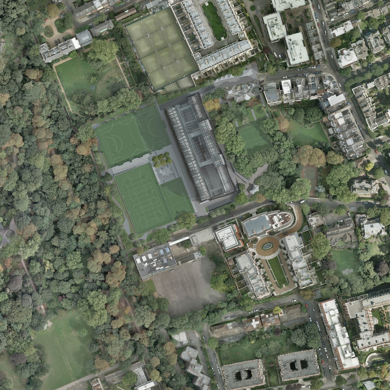 AHR secondaryschool HollandPark Architecture London sitelocation