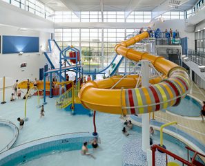AHR Leisure Centre Huddersfield Leisure Centre Architecture Huddersfield Interior9