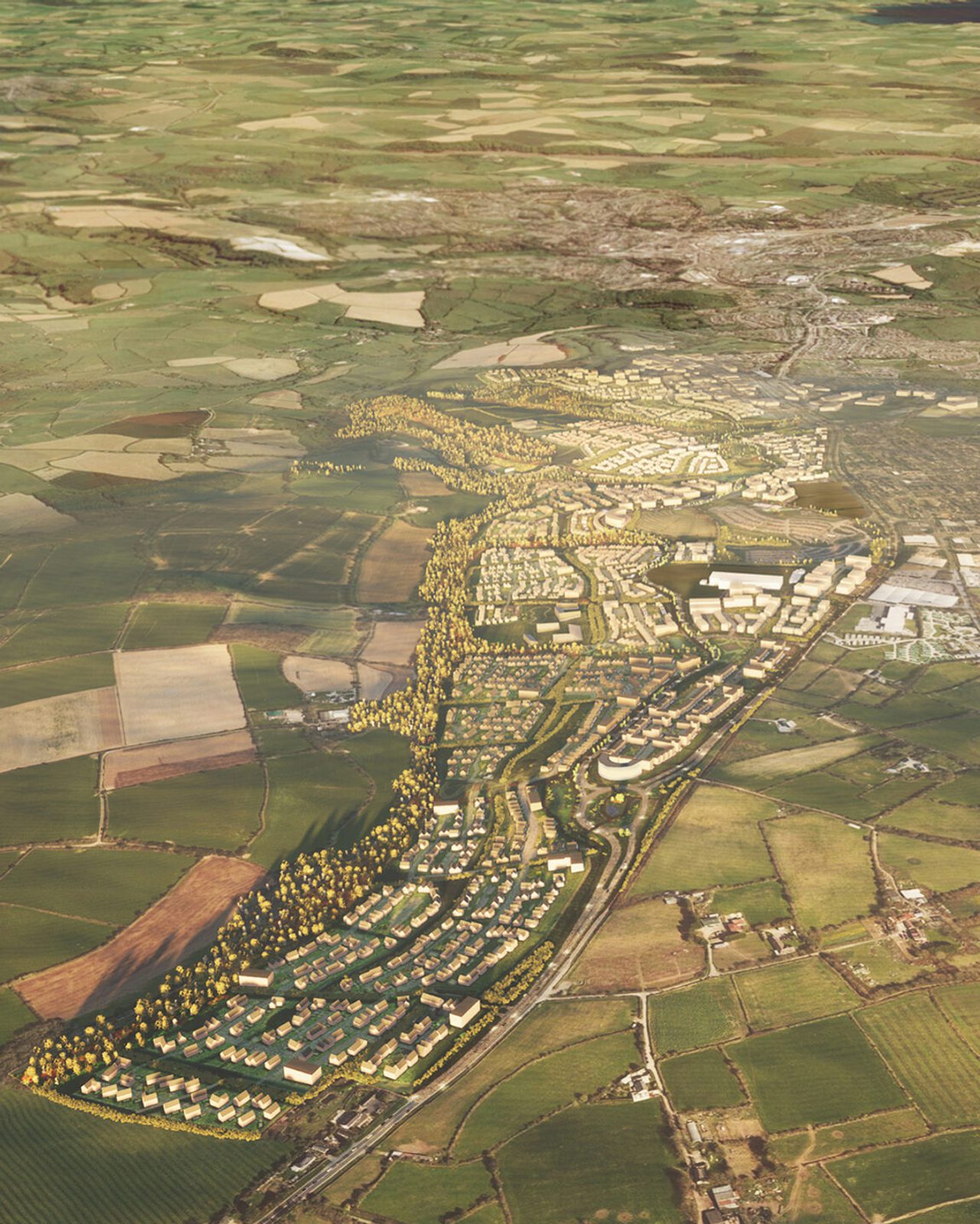AHR Masterplan Langarth Garden Village Architecture Cornwall 04 Day