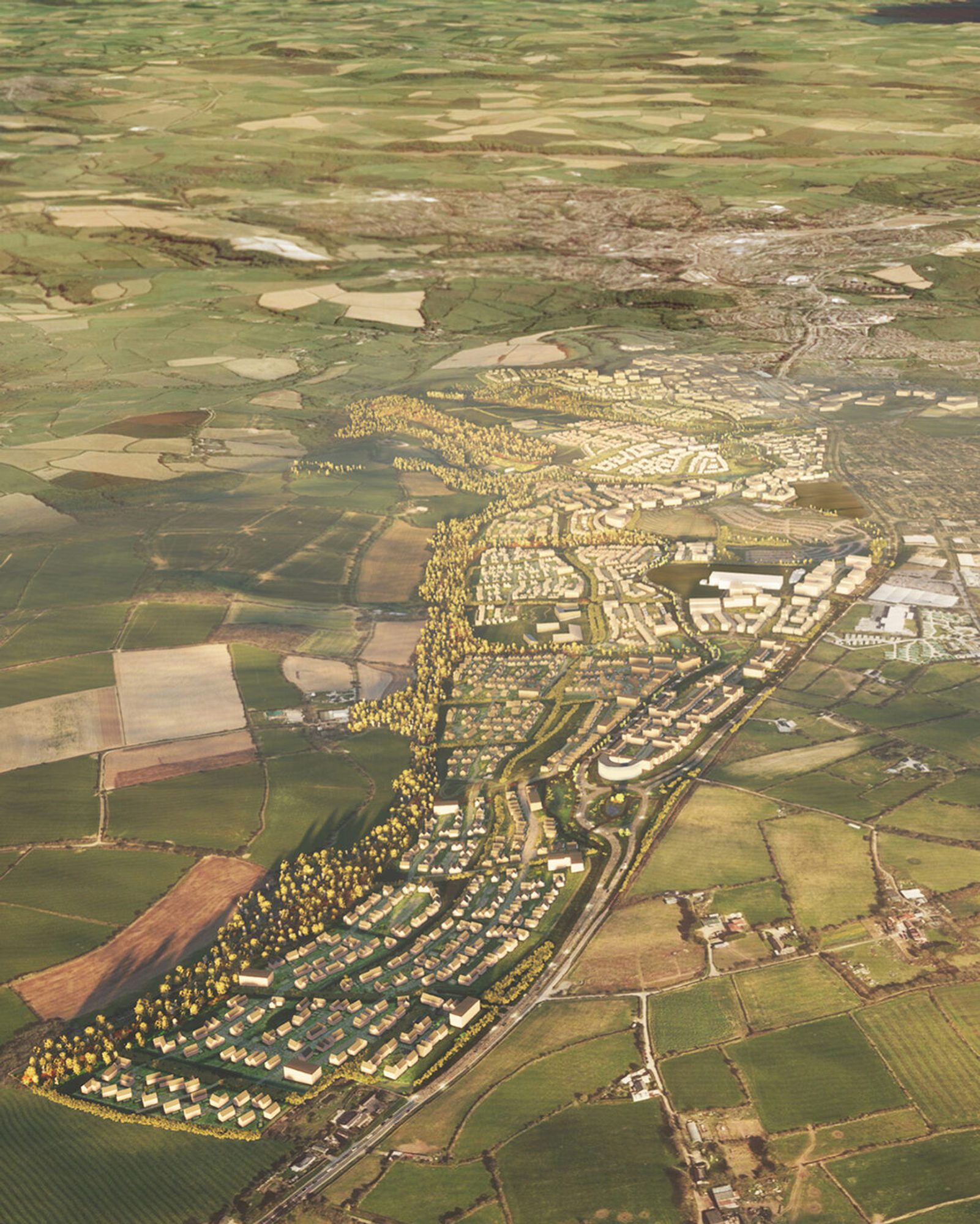 AHR Masterplan Langarth Garden Village Architecture Cornwall 04 Day