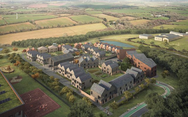 AHR Masterplan LangarthGardenVillage Architecture Cornwall Aerial