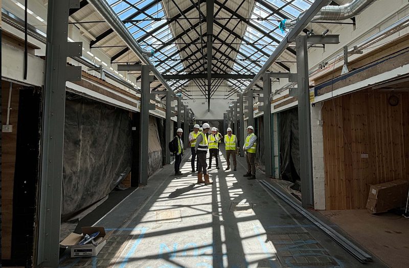 AHR Market Leek's Butter and Trestle Market Building Consultancy Leek Before