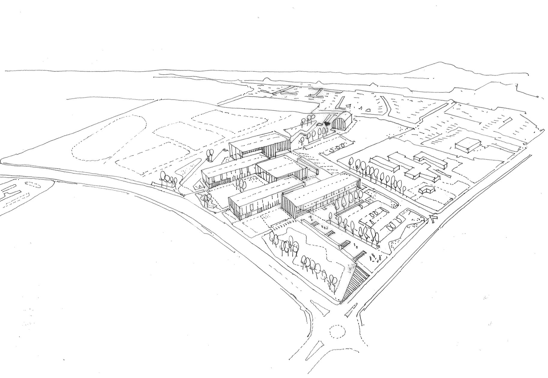 AHR-School-College-Levenmouth-Campus-Architecture-Sketch-Scotland