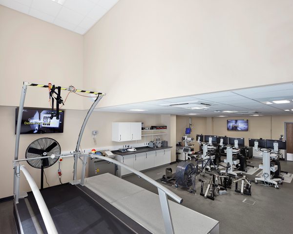 The indoor cycling diagnostics facility at Manchester Institute of Health and Performance.