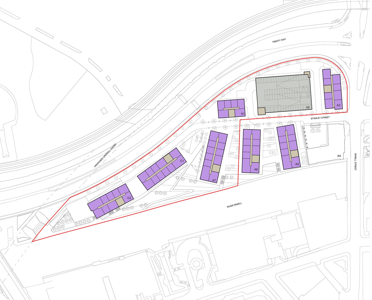 AHR-Residential-NewBaileyMasterplan-Drawing1-Manchester