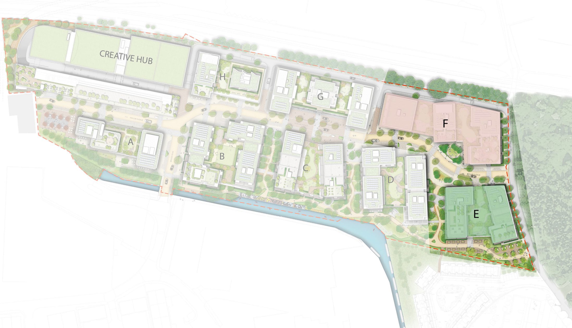 AHR Housing Quayside Quarter Architecture London Sketch4