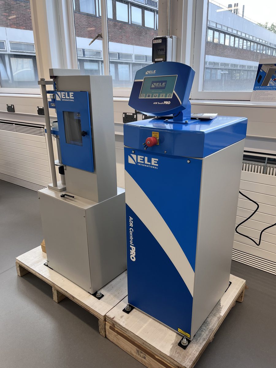 A detail shot of a piece of specialist engineering equipment within the newly refurbished Robert Blackburn Laboratory.