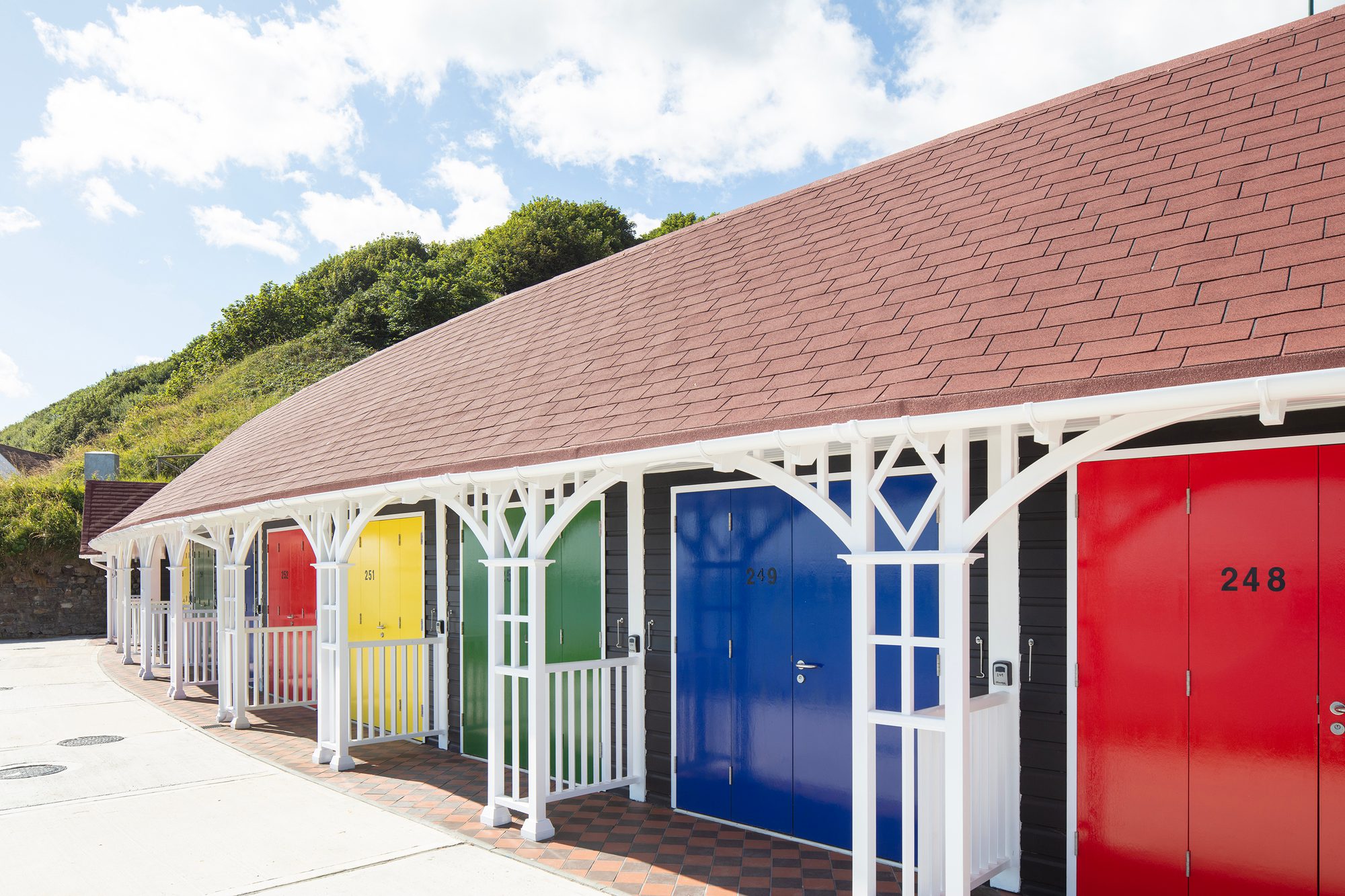 Built to match the former Grade II Listed chalets