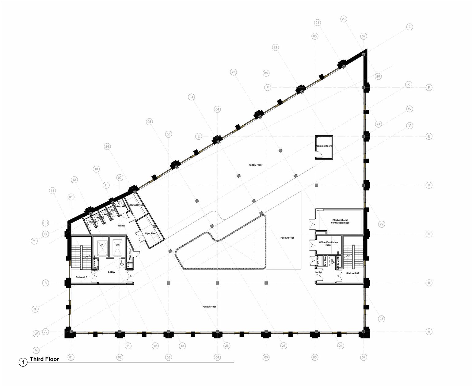 SG2 AHR B2 03 DR A 08200 Planning Third Floor Plan