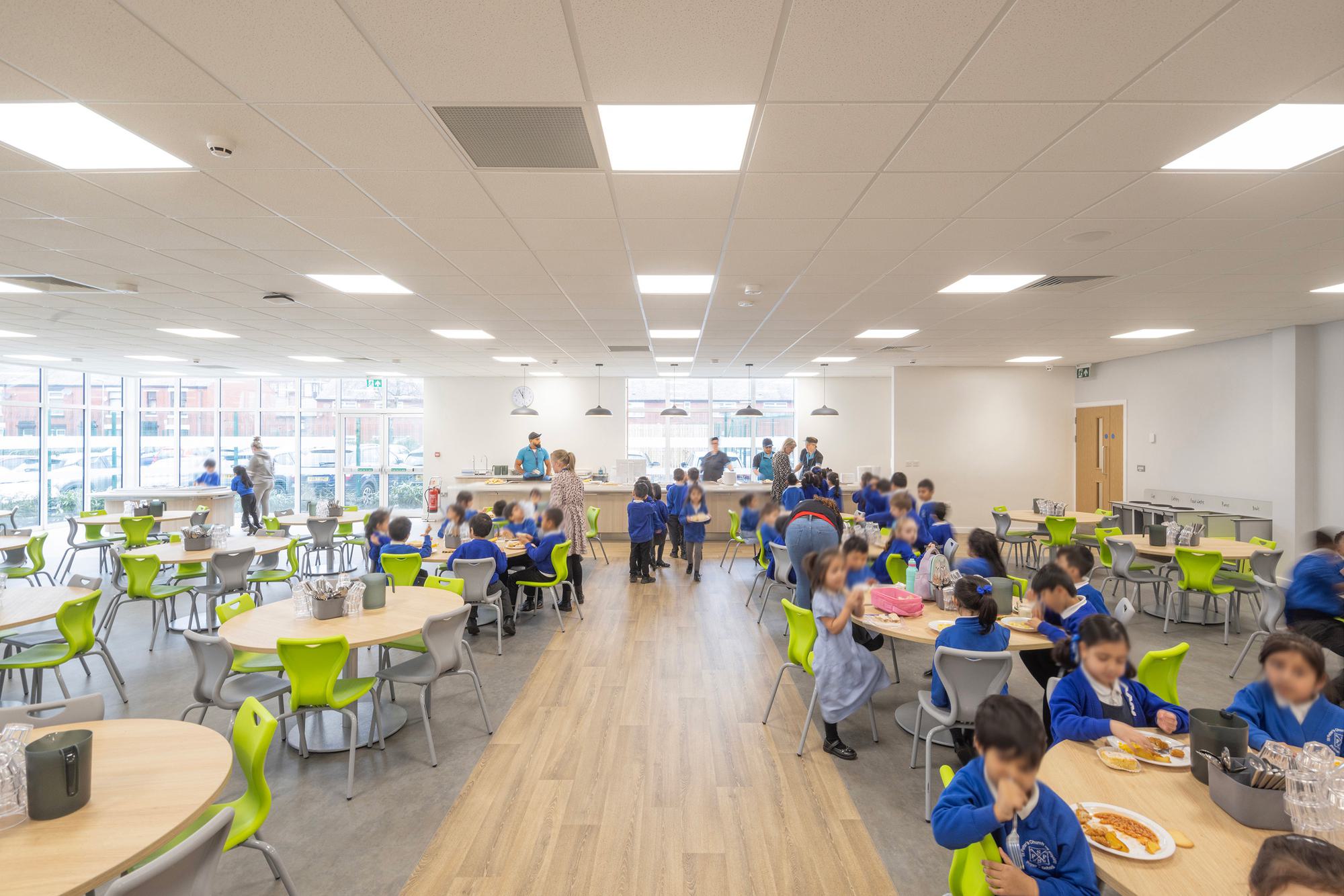 The new hall provides a dedicated dining facility