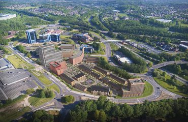 AHR Masterplan StationQuarter Masterplanning Telford Aerial