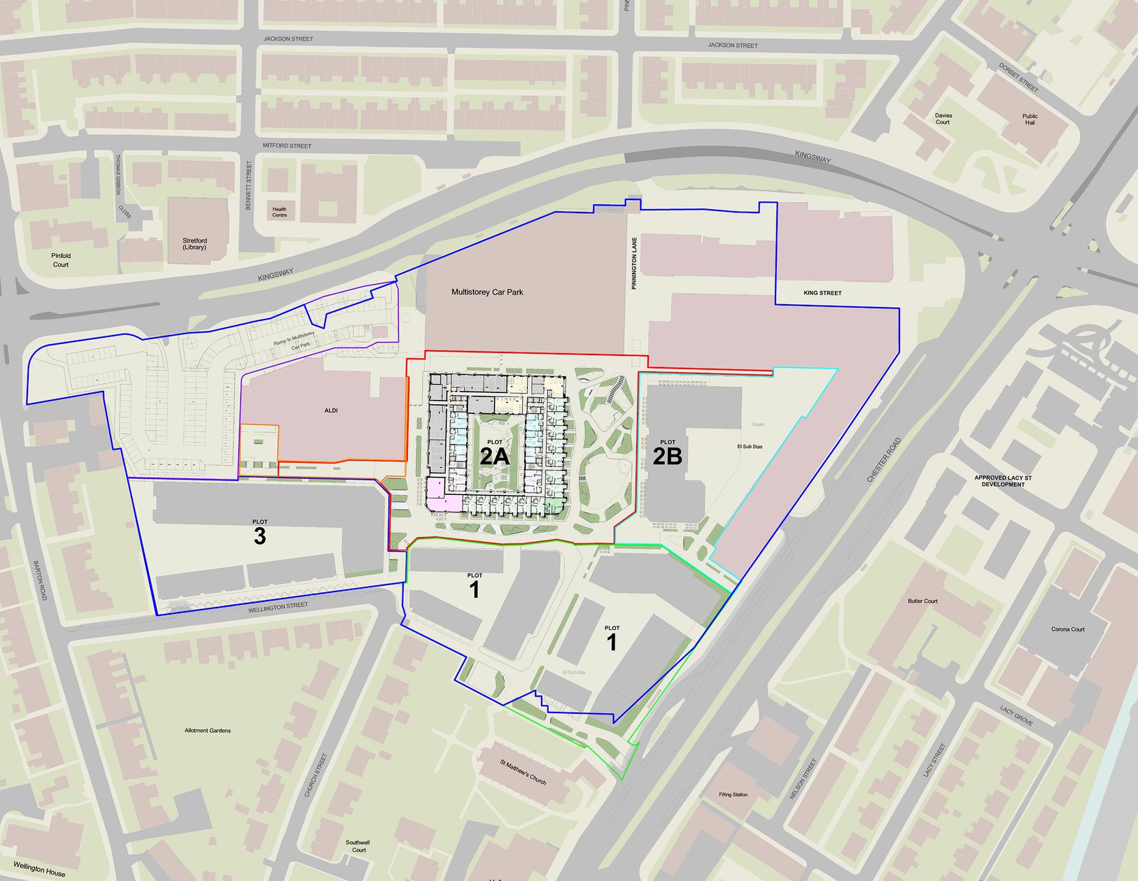AHR Residential Stretford Mall Architecture Manchester Plot Plan