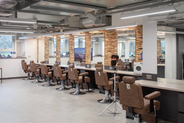 The vast space inside the Sheffield College's City Campus is fitted with professional stations for enhanced learning.