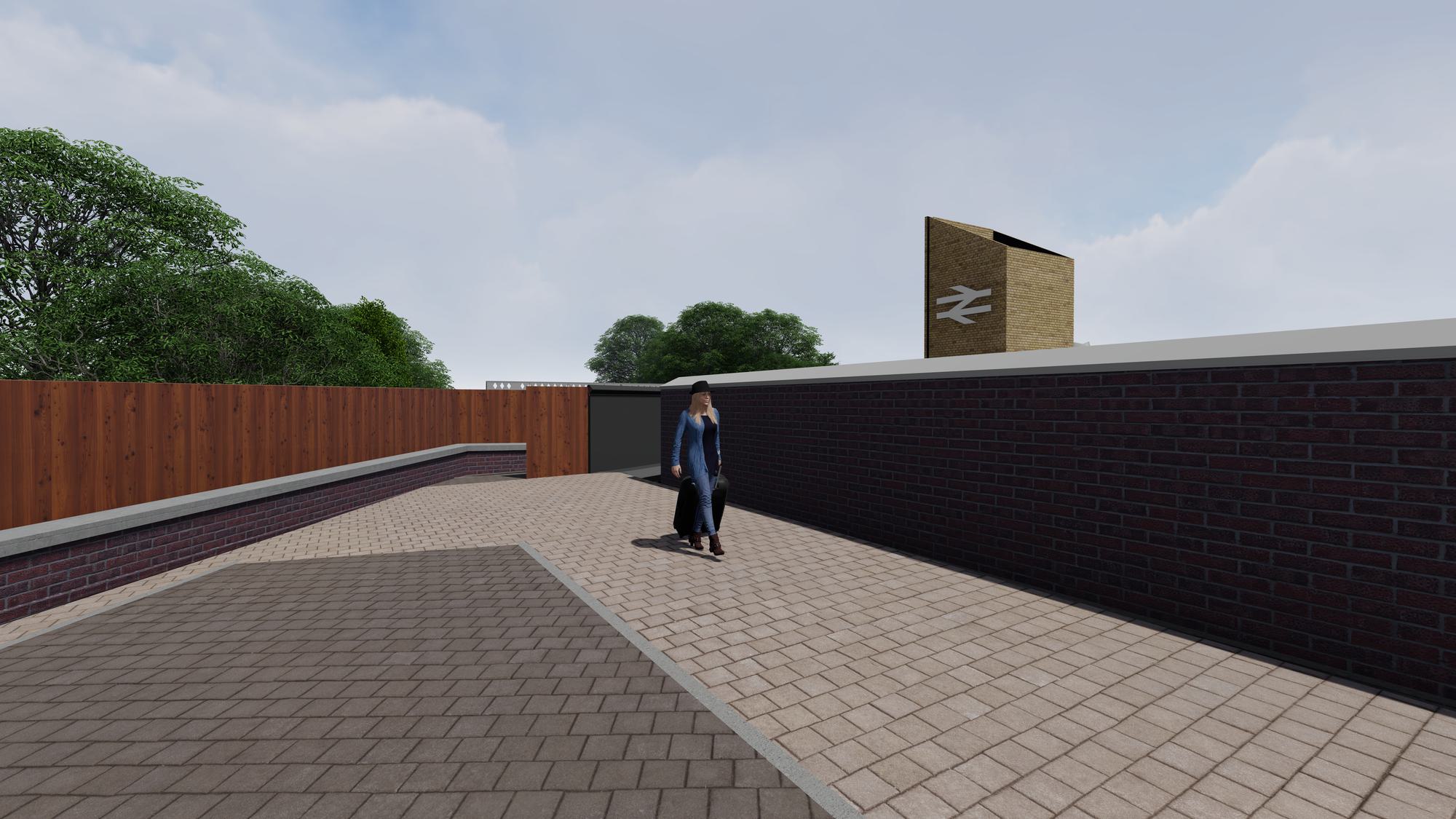 Designs for Deighton Station remodelling works